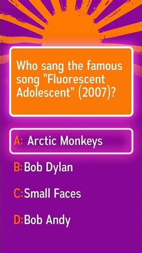 Who sang ”Fluorescent Adolescent” (2007)?