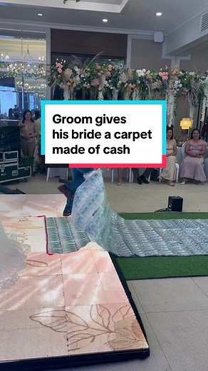 Groom Surprises Bride with $1 Million Cash Carpet | WeddingTok