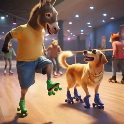 ¿UN BURRO PATINANDO? 🫏🛼 ¡Se volvió loco! Capitulo 6 #shortviral #suscribete