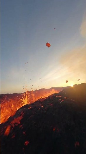 GoPro | FPV Drone Nearly Engulfed by Volcano 🎬 Andres Aguilera Morillas #Shorts #Volcano