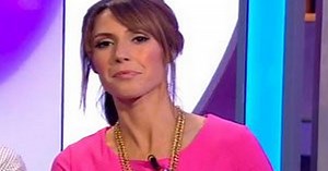 Alex Jones suffers embarrassing faux pas as she flashes knickers on live TV