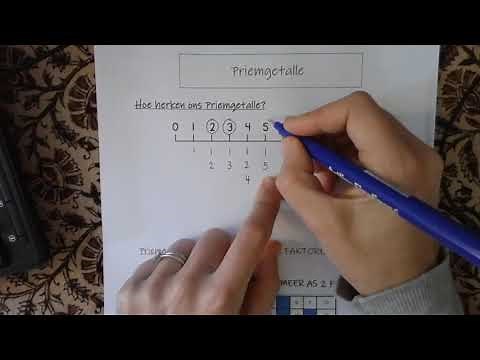 Wiskunde : Graad 6 : Week 2 : 4. Priemgetalle
