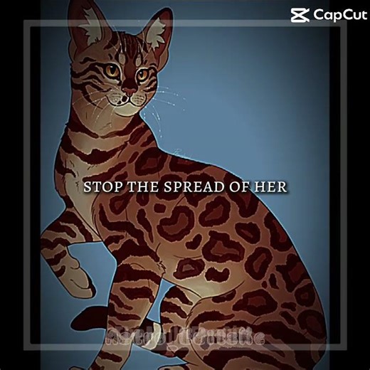 Day 57 of 100 days 100 warriors today Leopardstar #warriorcats #warriorwednesday #viral #edit #cat
