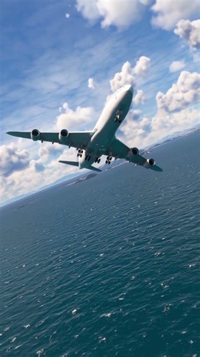 wooww beautifull landing plane #b747 #gaming #shorts