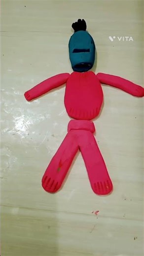 How To Make dress With Clay 👍