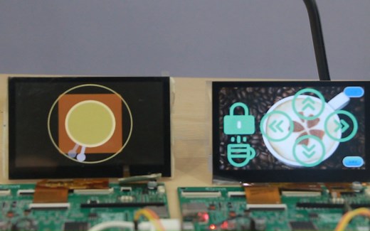 串口组态屏咖啡机案例演示