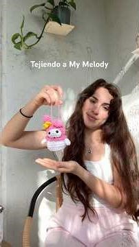 🩷Me regalaron este Kit de tejido para tejer a MY MELODY🩷 #crochet #thewoobles #mymelody