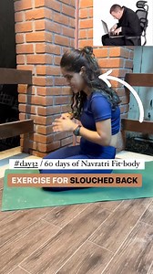 Exercises for slouched back #backpainrelief #slouchedback | Urvi Parwani