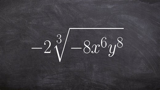 Learn how to simplify a radical expression with numbers and variables