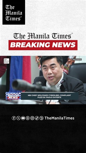BREAKING: NBI chief welcomes cyberlibel complaint filed by Paolo Duterte