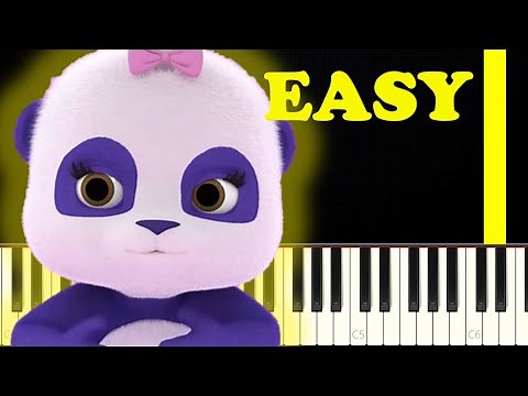 🎹🐼 Word Party - The Silly Noodle Dance Song | Piano Tutorial 🎶✨