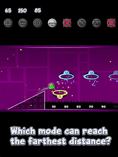 Which mode can reach the farthest distance? #geometrydash #shorts #viralshorts