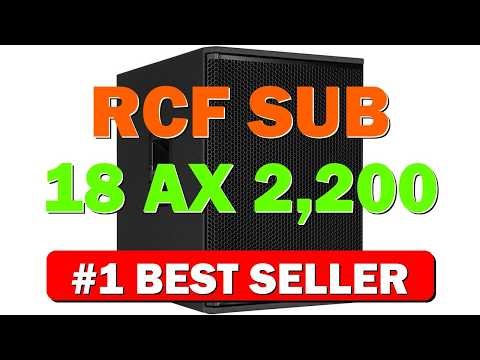 RCF SUB 18 AX 2 200 watt 18 inch Active Subwoofer Black - B0FJK4ZKS2
