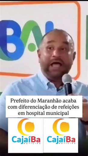 Cajaiba Noticias on Instagram: "prefeito Roberto Costa, de Bacabal, anunciou o fim da diferença entre as refeições oferecidas a médicos, servidores e acompanhantes de pacientes no hospital municipal. A medida foi tomada após uma denúncia recebida pelo gestor em seu Instagram, relatando que acompanhantes estariam recebendo comida inferior à servida aos profissionais de saúde. Costa decidiu conferir pessoalmente a situação e compareceu ao refeitório no horário do almoço, onde relatou ter recusado 