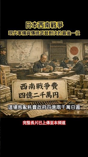 日本西南戰爭：撼動日本經濟，使日本暫時脫離金本位，傳統武藝與現代軍備對決的最後一役 #明治維新 #西南戦争 #西鄉隆盛 #薩摩 #日本史