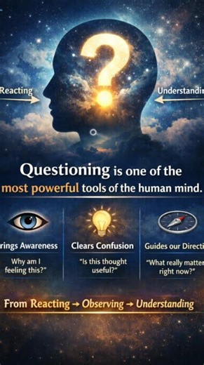 Questioning is one of the most powerful tools of the human mind. #observer #question