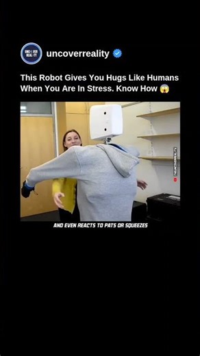Shocking: This Robot Gives You Hugs When You Are Sad Or In Stress. Know How 😱 #robot #shorts #hug
