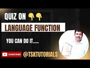 Language Function Quiz videos ‪@tsktutorials‬