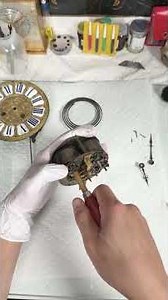 Releasing Antique French Japy Freres Clock Mainsprings. Be Careful to Work on Them