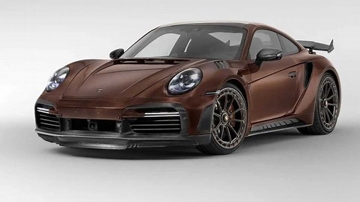 Porsche 992 Stinger GTR Limited Carbon Edition Shows Brown Isn't Boring