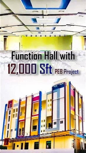 modern peb construction - function hall project #trending #shorts #ytshorts