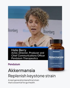 “A revolutionary product…the leader of the pack in probiotics.” Pendulum pioneered the manufacturing of live Akkermansia muciniphila in the U.S., and all of our probiotics include this powerhouse for gut health and more.  | Halle Berry | Facebook