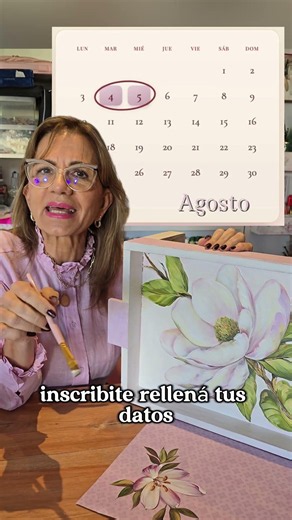 Mirá la magnolia que vas a pintar conmigo 🌸 Clase online gratis