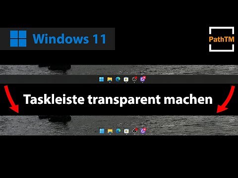 Make the taskbar transparent - Windows 11 | PathTM