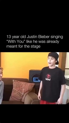 Artists Without Autotune on Instagram: "🎤 At just 13 years old, Justin Bieber was already turning heads by singing “With You” by Chris Brown, showcasing a smooth tone, natural rhythm, and confidence far beyond his age. Even before fame, his raw vocal control and emotional delivery were clear, hinting at the global star he was about to become."