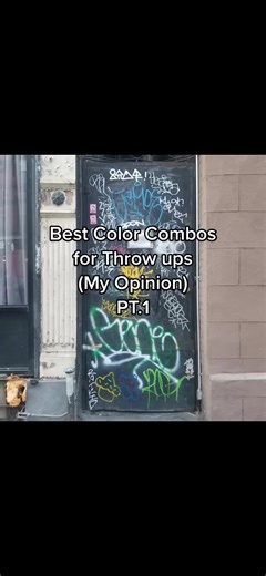 Best Color Combos for Graffiti Throw-ups
