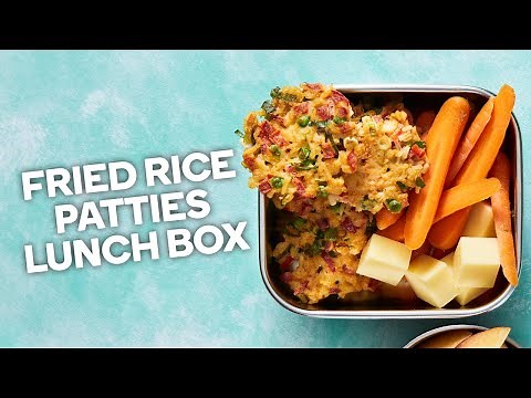 Fried rice patties lunch box