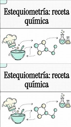 Estequiometría la receta química. #química