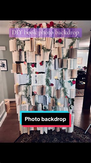 DIY photo backdrop #diy #photography #bookish #bookishphotography#reader #diyphotobackdrop #bookbaxkdrop #booktok #crafts