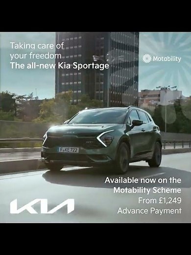 New Kia Sportage now on the Motability Scheme