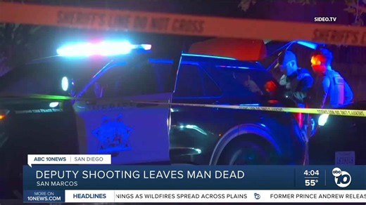 Deputy-involved shooting during San Marcos traffic stop leaves man dead