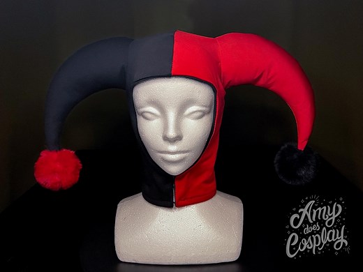 Red and Black Jester Hat - Etsy