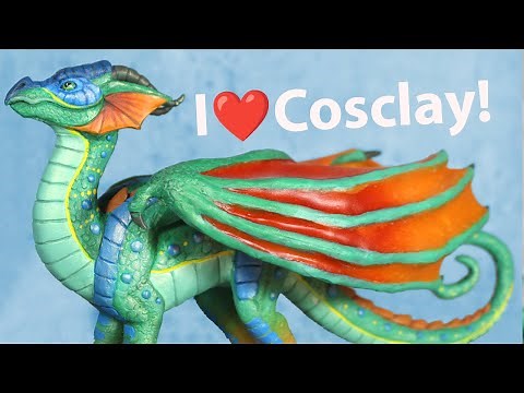 I Sculpted Glory from WINGS OF FIRE in COSCLAY Clay Dragon Sculpture
