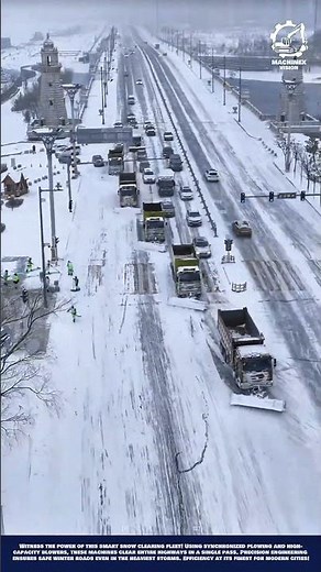 Smart Snow Clearing Machine Innovation for urban traffic and winter road maintenance