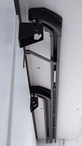 1pcs 60" Sliding Door Hardware Kit for 48"-60" Doors- Inner Push Bus Sliding Door Wall Mount No-Floor Aluminum Track for Interior Wooden Doors Hidden Barn Door Hardware Kit (Door Not Included)