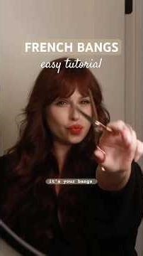 DIY French Bangs Tutorial #haircut #hair #curtainbangs #diy #tutorial