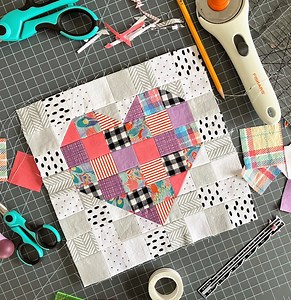 Sew a Heart Quilt Block || A Beginner Friendly Tutorial — Pin Cut Sew Studio