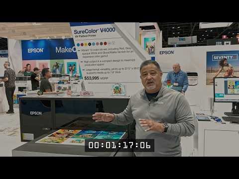 EPSON SureColor V4000 UV Flatbed Printer Overview | 2 Minute Tuesday