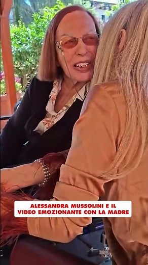 ALESSANDRA MUSSOLINI WITH HER MOTHER - RTL 102.5