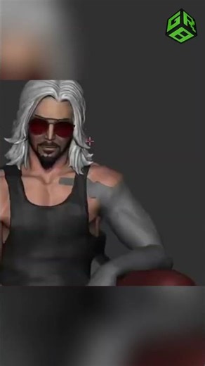 Epic 3D Character Reveal: Hair & Shades Masterpiece! #shorts