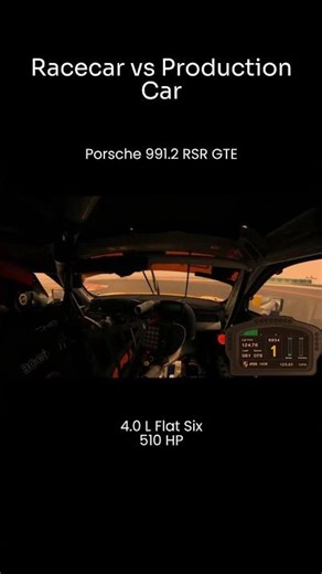 911 vs 911 RSR GTE Sound Comparison 🔊#cars #automobile #youtubeshorts #cartok