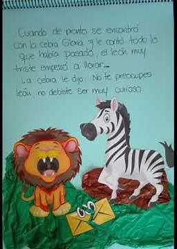 Cuento infantil: EL LEON CURIOSO - hecho a mano
