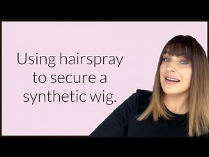 Using hairspray to secure a synthetic wig (QUICK & EASY)
