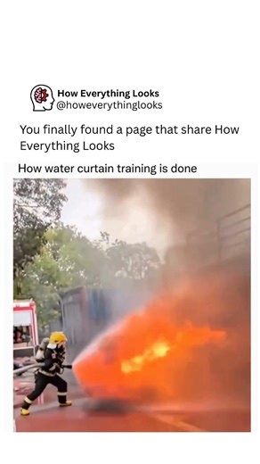 How Everything Looks on Instagram: "A water curtain system is an active fire-protection measure designed to form a continuous barrier (or “curtain”) of water to stop or slow the spread of fire, heat, smoke, or flame from one zone to another. It typically involves components like water supply (reservoir or hydrant), a dedicated pump, piping, specialized nozzles, valves (including a deluge valve or control valve), and fire detection sensors. When the detectors sense fire or smoke in one compartmen