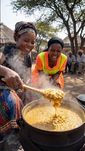 Traditional Tsonga Food: Samp & Beans Recipe 🌽🤤 #tribalfood #triballife