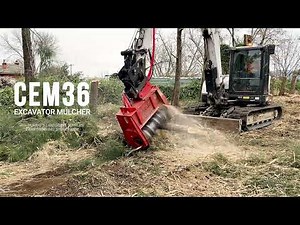Fecon CEM36 Excavator Mulcher - with Murray's Landscape Supplies & Earthmoving